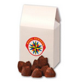 Cocoa Dusted Truffles in White Gable Box